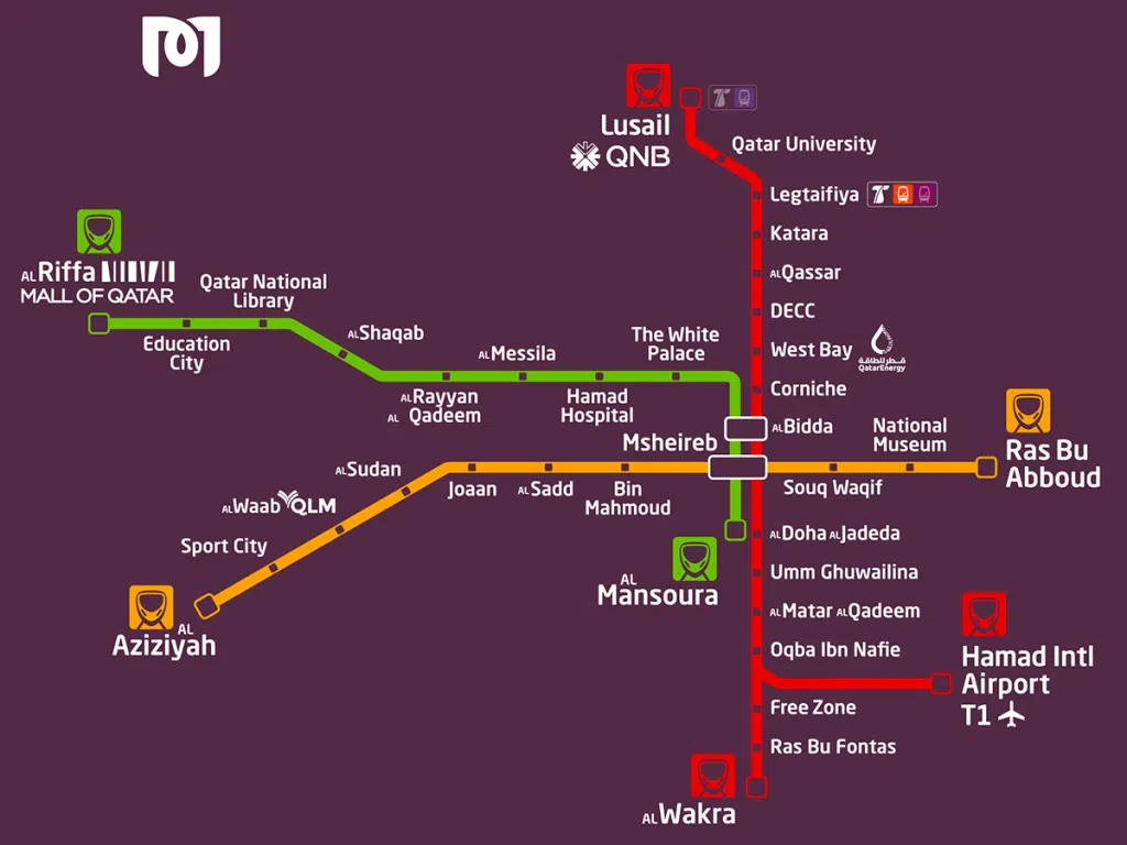 Doha Metro route map 1024x768 1