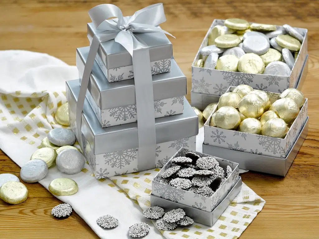 holiday tower of treasures dark chocolate 06142