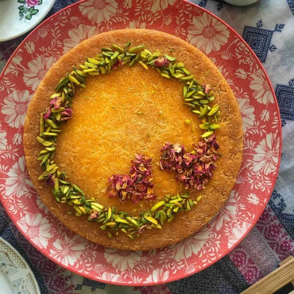Cream kunafa recipe
