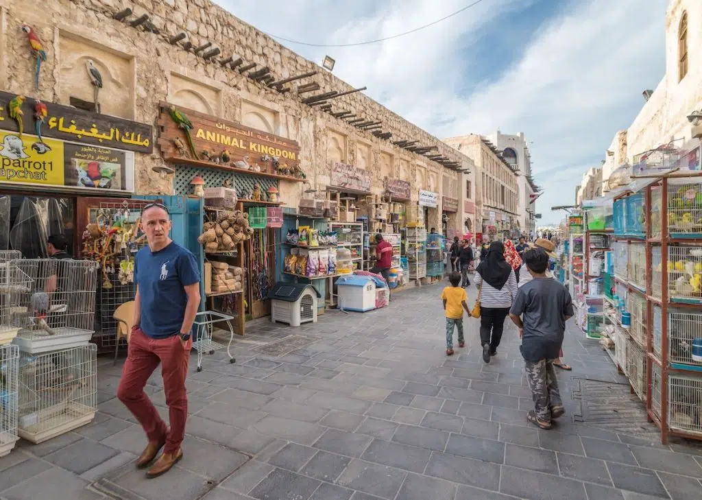 Tourist and locals in the streets in Doha Qatar 1200x854 1