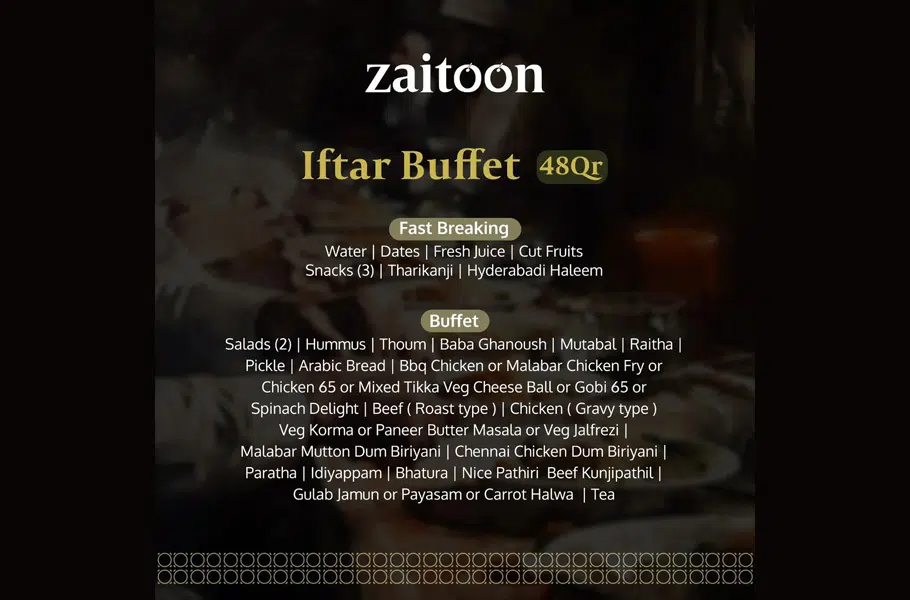 zaitoon restaurants places iftar group gathering