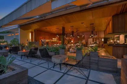 Embers restaurant at Bisma Eight Villas in Ubud Bali Indonesia