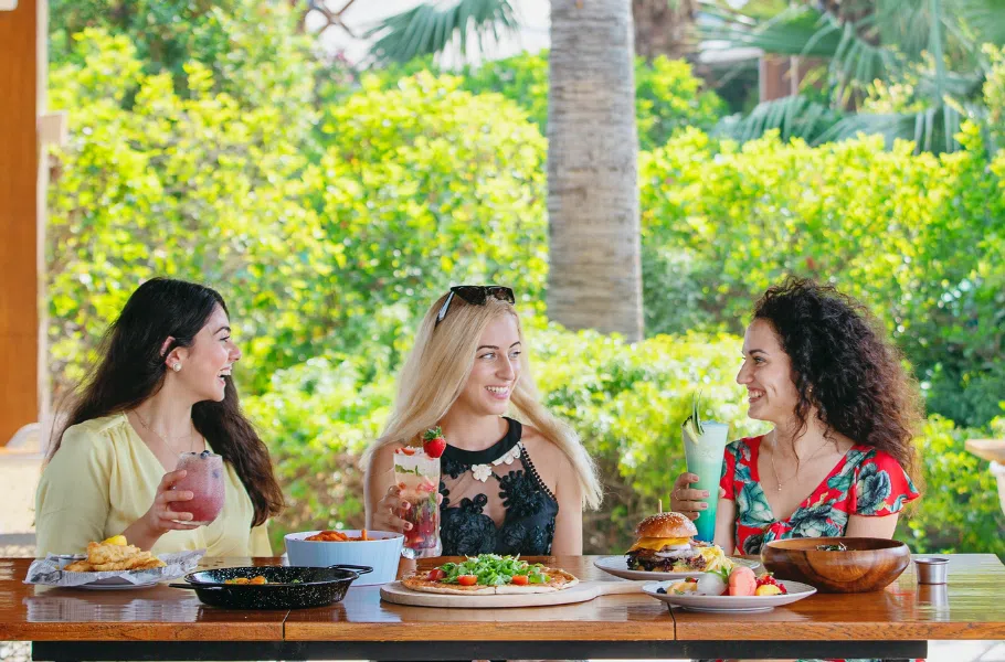 Tropical Beach outdoor weekend brunches dining deals pool access doha 2024