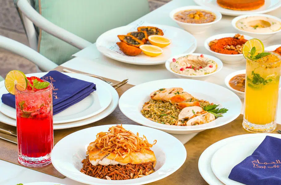 burj al hammam outdoor brunch