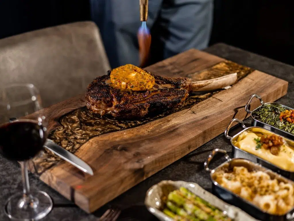 36oz. Wagyu X Tomahawk Chop with Calabrian Chili Butter 1 .41