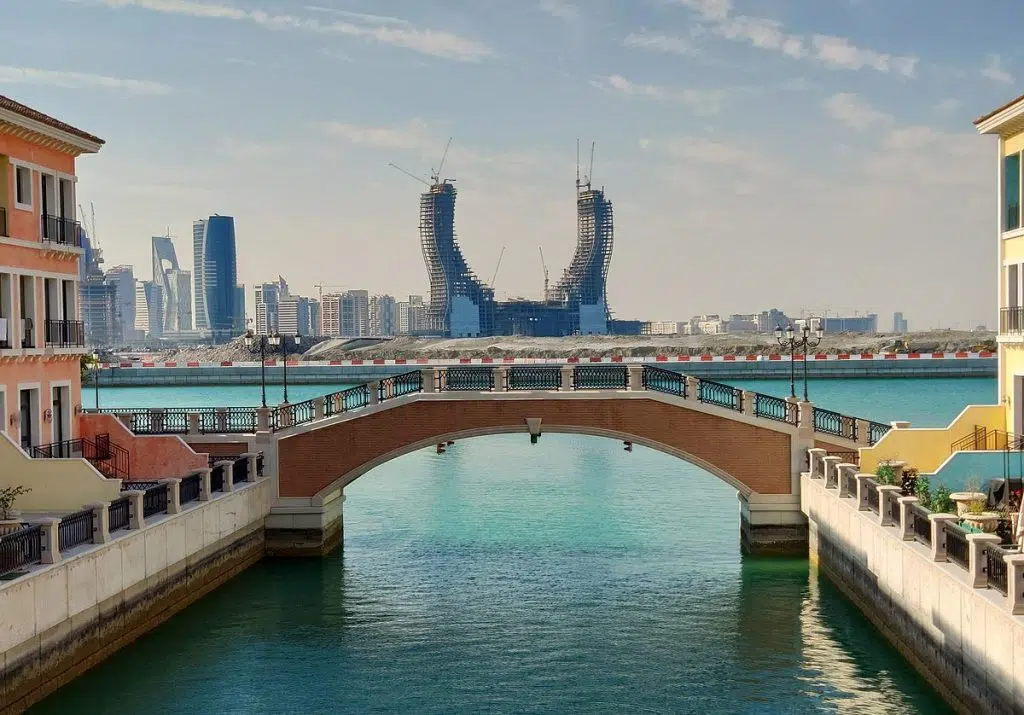 1200px Lusail skyline with the Lusail Marina Iconic Development in the center