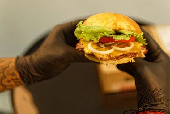 our custom burger