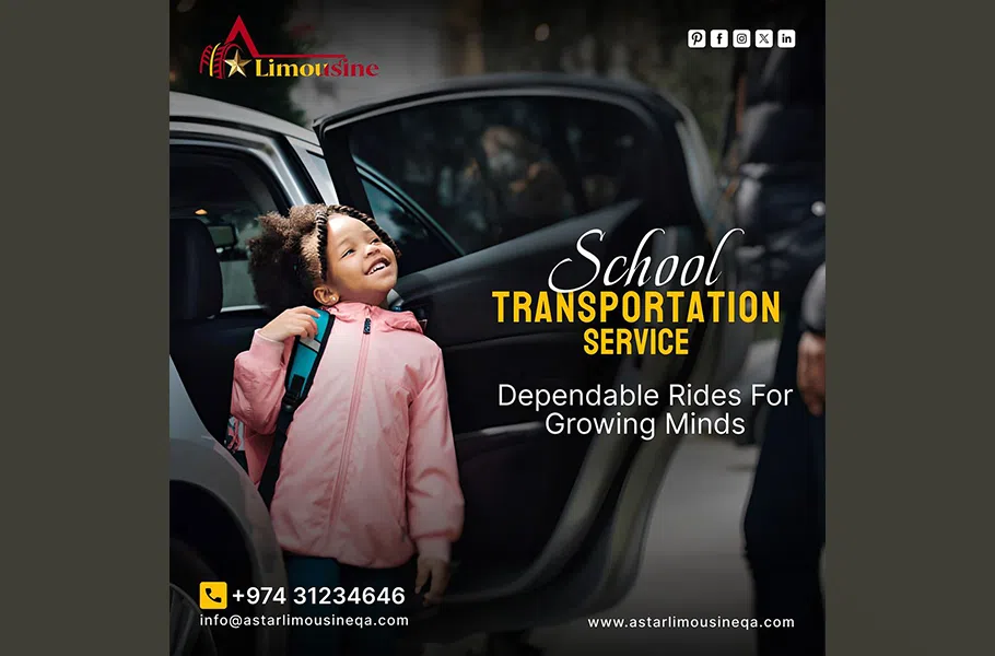 astar school pick up drop off transportation limousine services doha