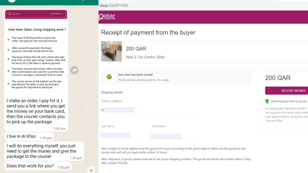 SCAM WEBSITES QATAR