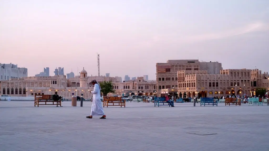 Walking on Souq Waqif