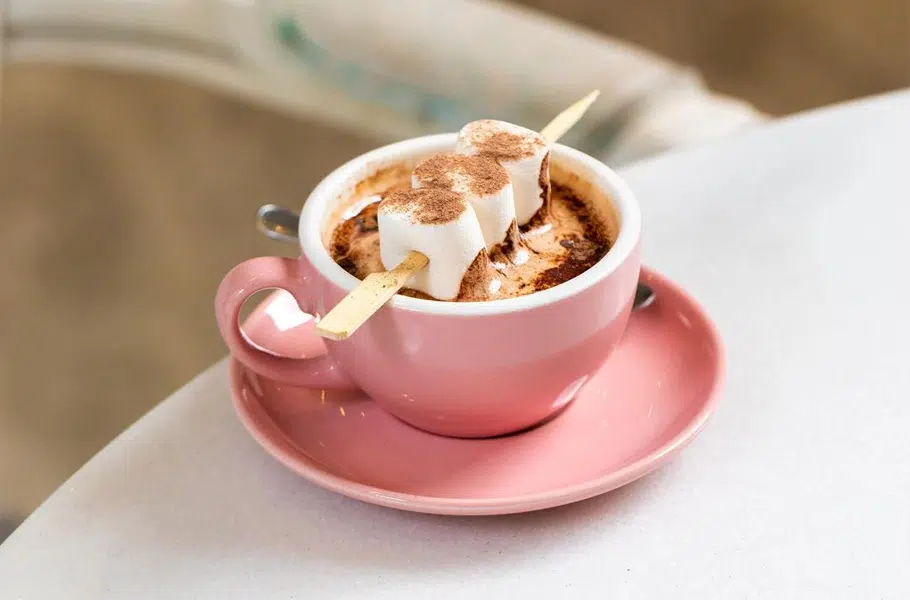 white sugar hot chocolate