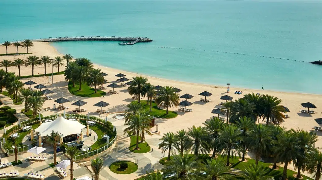 intercontinental doha private beach