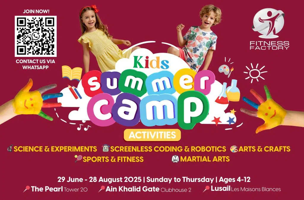 fitness factory summer camps kids teenagers doha qatar 2025
