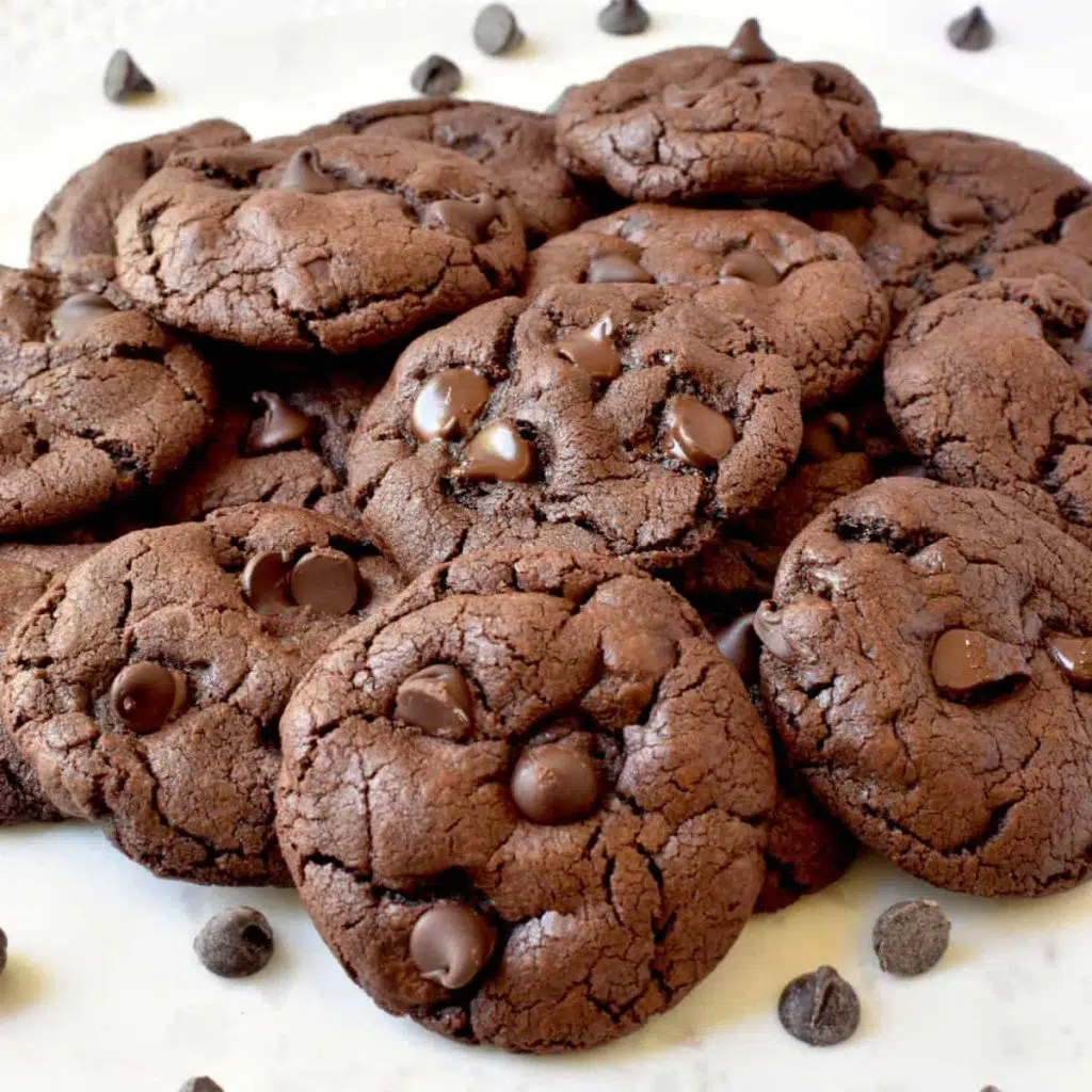 fudgy chocolate cookies with cocoa powder s