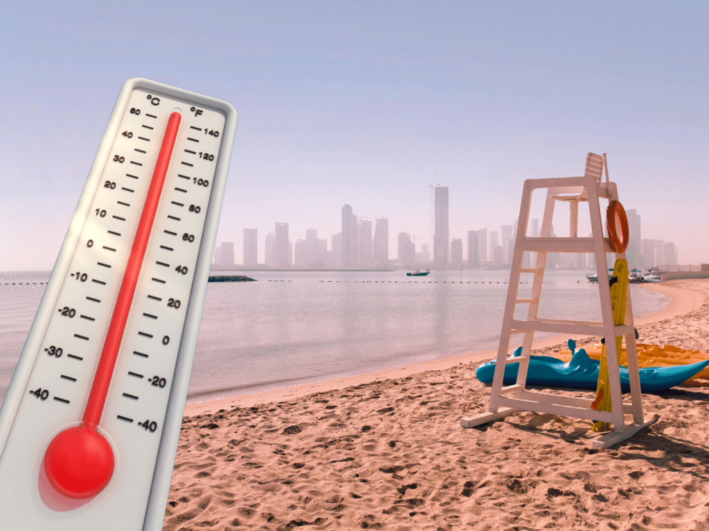 Summer in Doha heat
